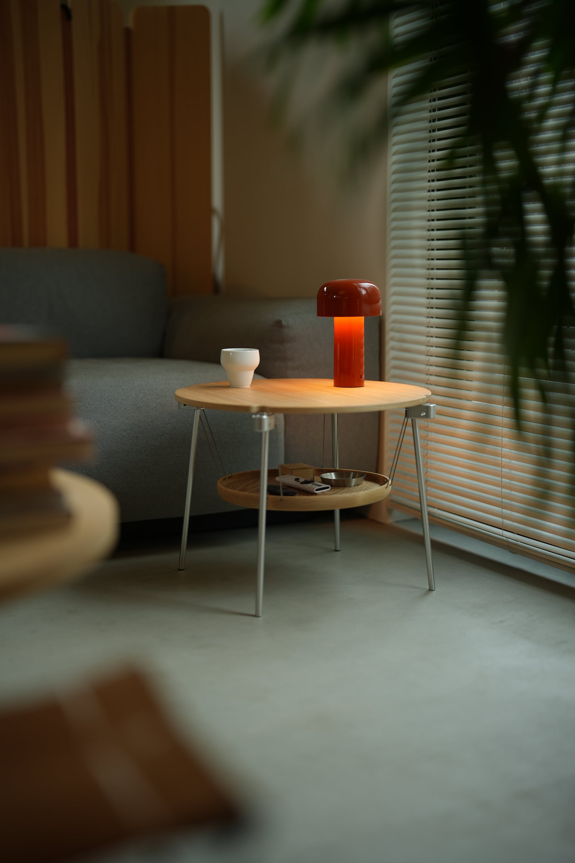 hxo Round Table Under Tray Natural | hxo design jp