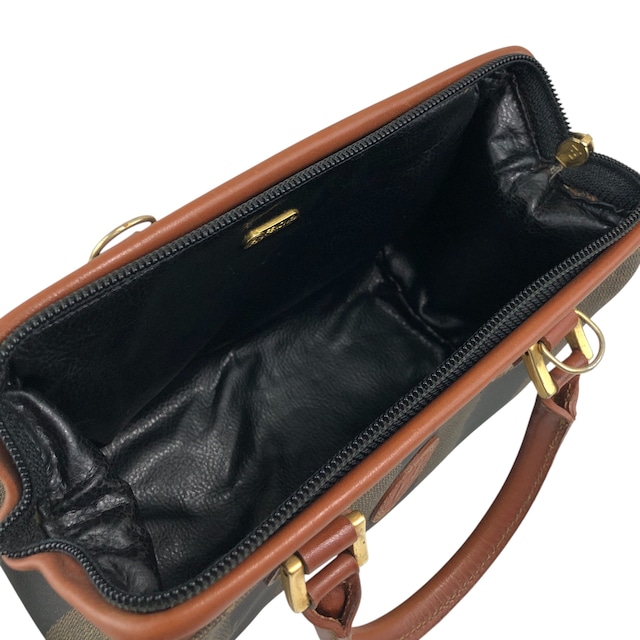 FENDI フェンディ ぺカン ショルダーバッグ ブラウン FFロゴ PVC 2WAY vintage ヴィンテージ オールド sd4x4i