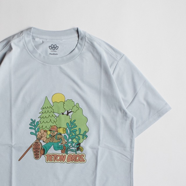 Teton Bros.（ティートンブロス）WS  TB Tread Tee Light Green  トニーTシャツ レディース