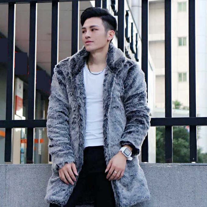 ファーコート メンズ 毛皮コート ロッグコート フェイクファー アウター フード付き 高級 おしゃれ 上着 暖かい 防寒 厚手 冬服 秋冬新作 送料無料