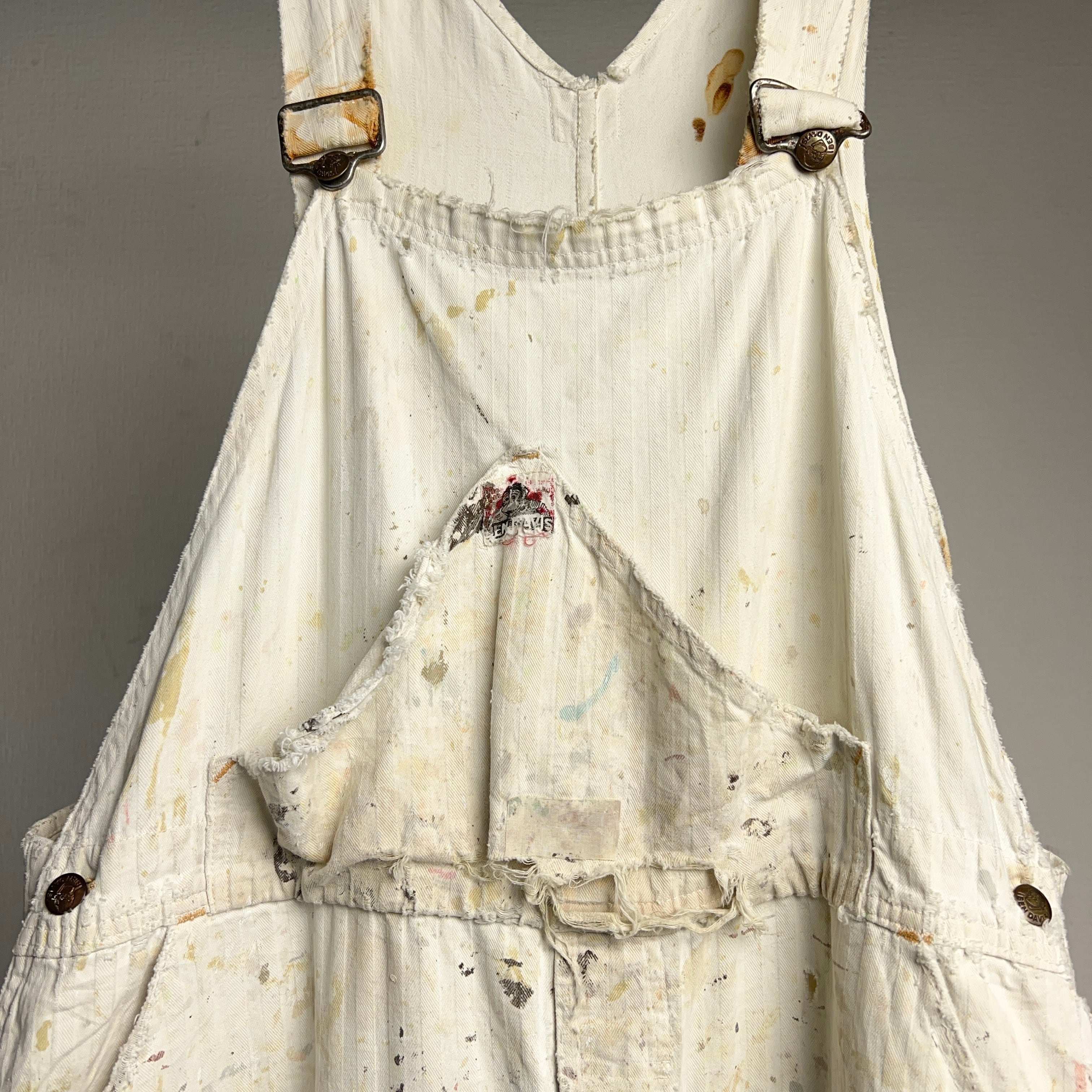 1950's BEN DAVIS HBT WHITE OVERALL 