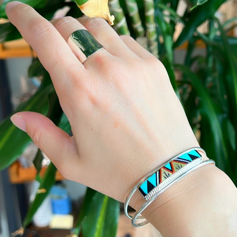 Indian Jewelry 》 ズニ族 インレイ バングル | 【公式通販】鎌倉の