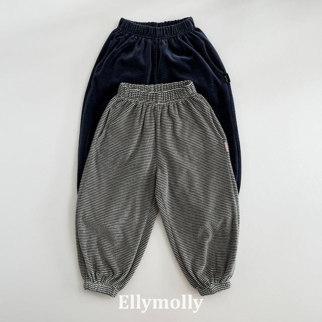 【取寄】elly molly|bello stripe jogger pants|ベロボーダージョガーパンツ|5-19|kids&jr|26 autumn