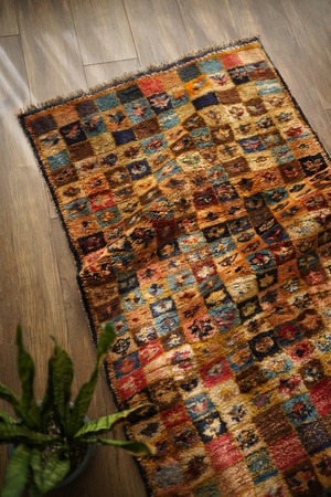 【989】Vintage Persian Shiraz Qashqai Gabbeh 1960's