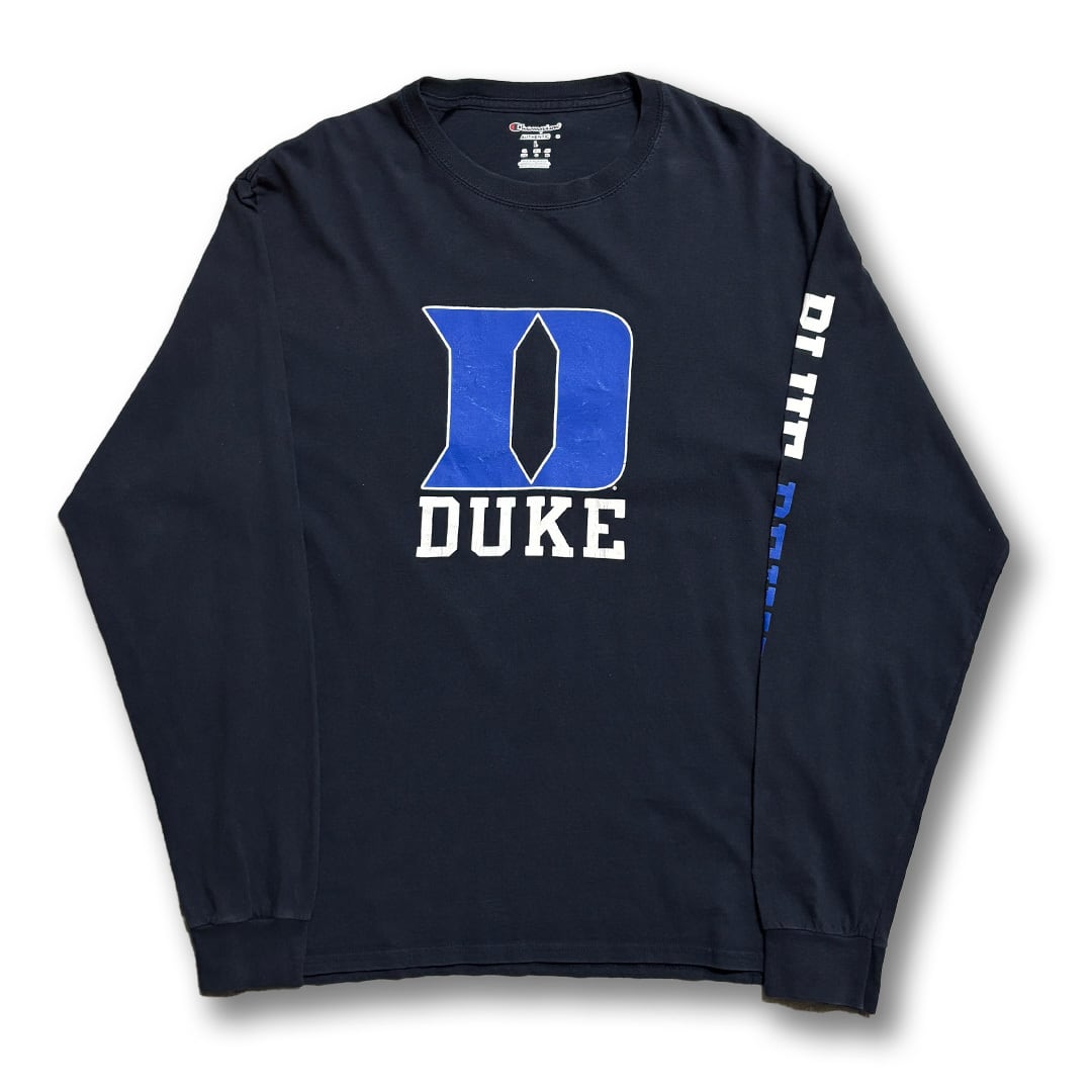 Duke University Printed Long Sleeve T-shirt. Champion