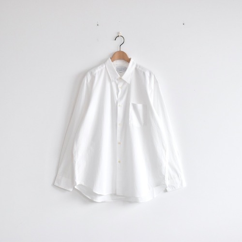 MANUAL ALPHABET | WASHER BROAD LOOSE FIT REGULAR COLLAR SHIRT　レギュラーカラー シャツ