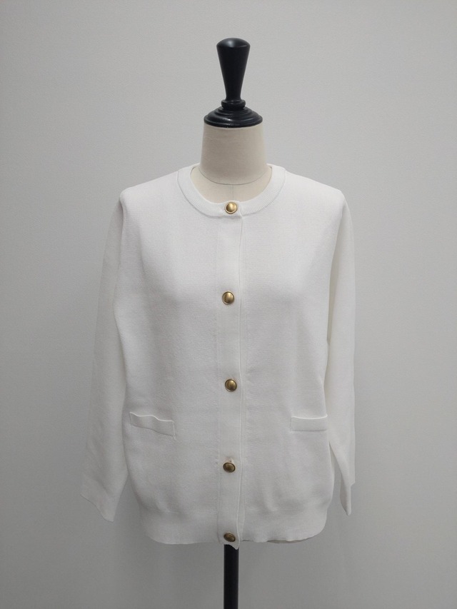 ​【SAMPLE SALE】ミラノリブボタンカーディガン　