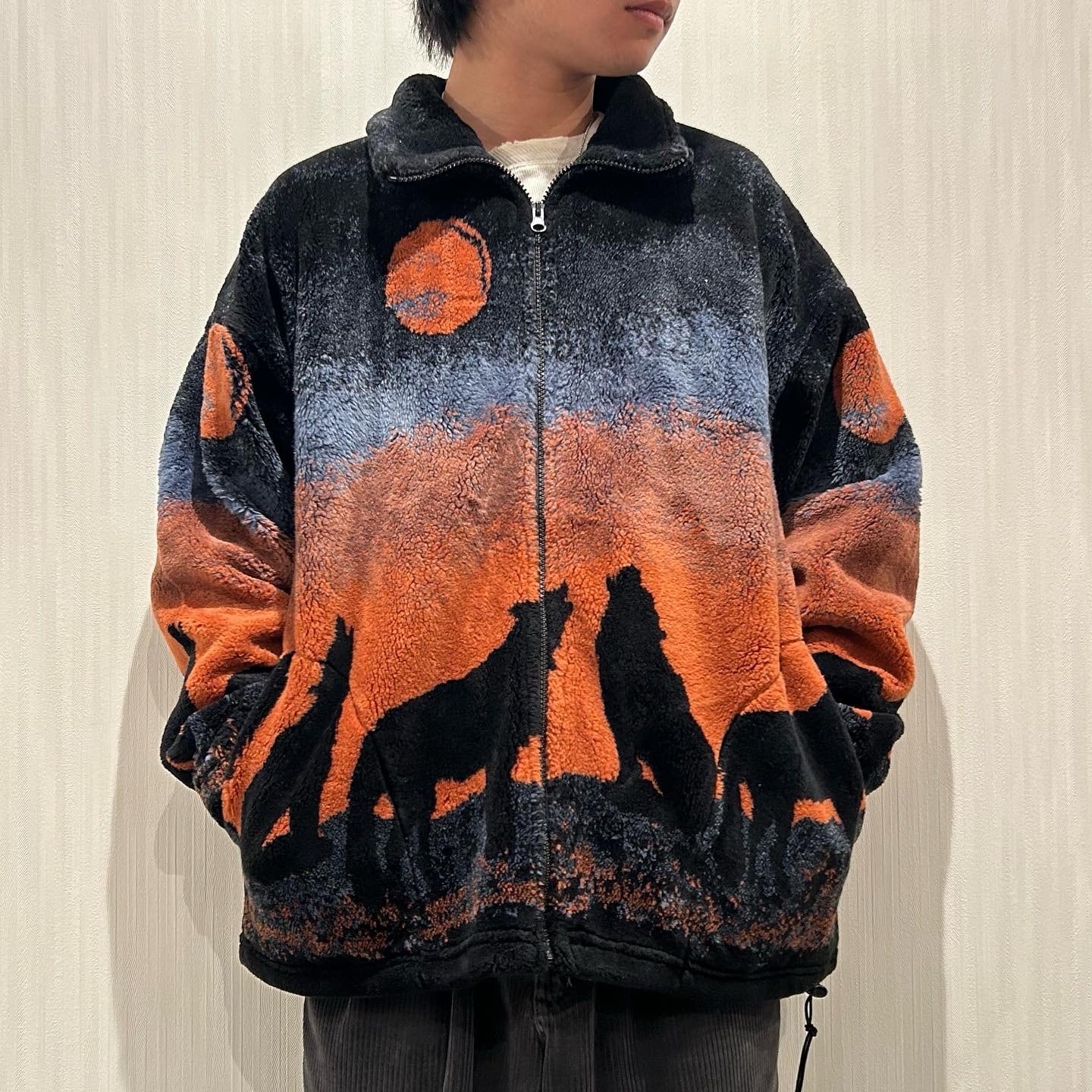 90s MAZMANIA animal fleece jacket【高円寺店】 | What'z up