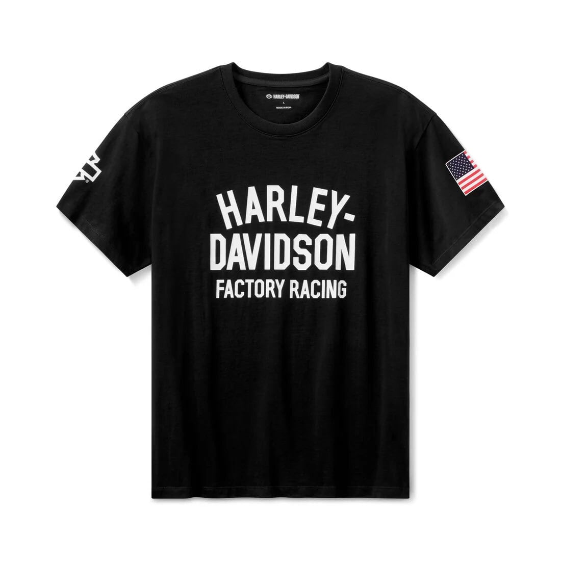 ハーレー 半袖 Tシャツ ファクトリー レーシング ジョニー（ブラック