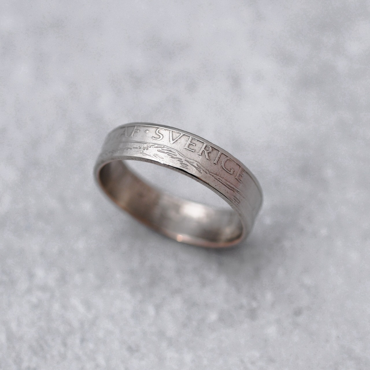 スウェーデン 1クローナ コインリング｜SWEDEN 1KRONA COINRING