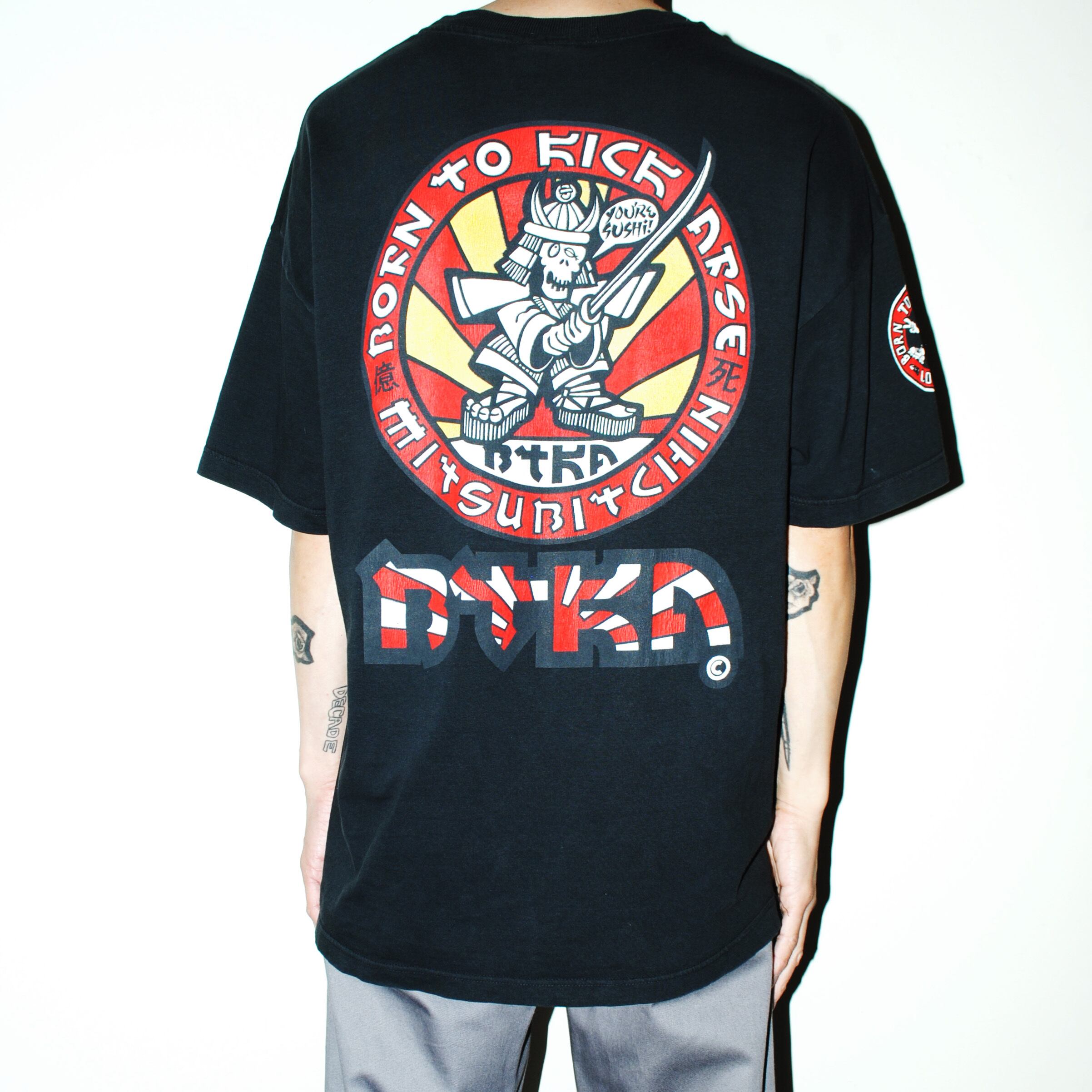90’s BTKA Born to kick arse Natural fade Born To Kick Arse』 90s UK vintage T-shirt | excube.e_shop