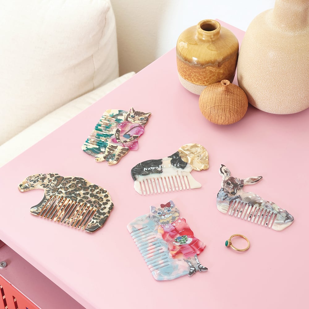 新品　ナタリーレテ　コーム　バンビ　櫛　しか　シカ　鹿 Nathalie Lete Comb Tabby cat ナタリーレテ コーム 櫛 | YAY! -Art