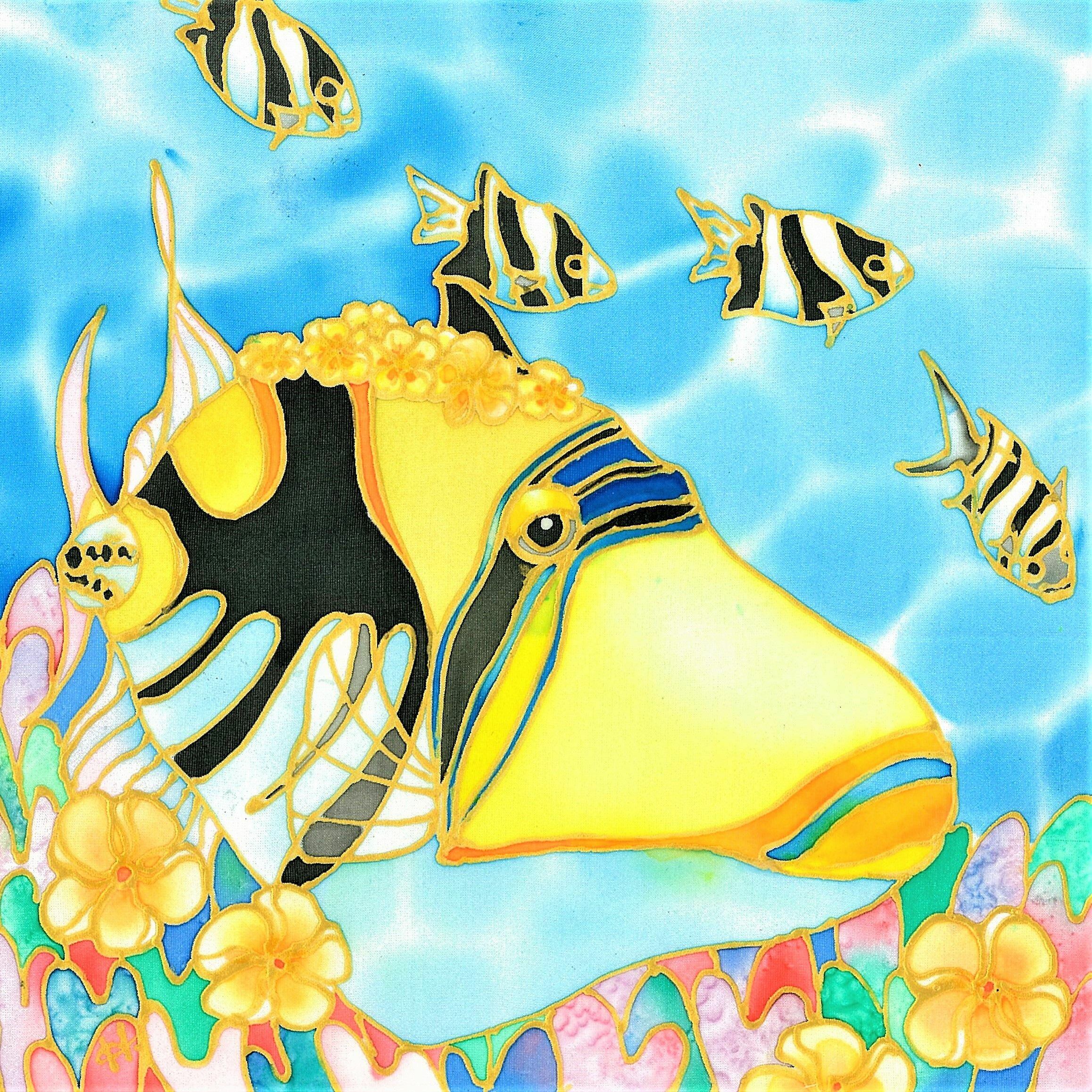 原画 Colorful tropics 20 | Colorful Silk