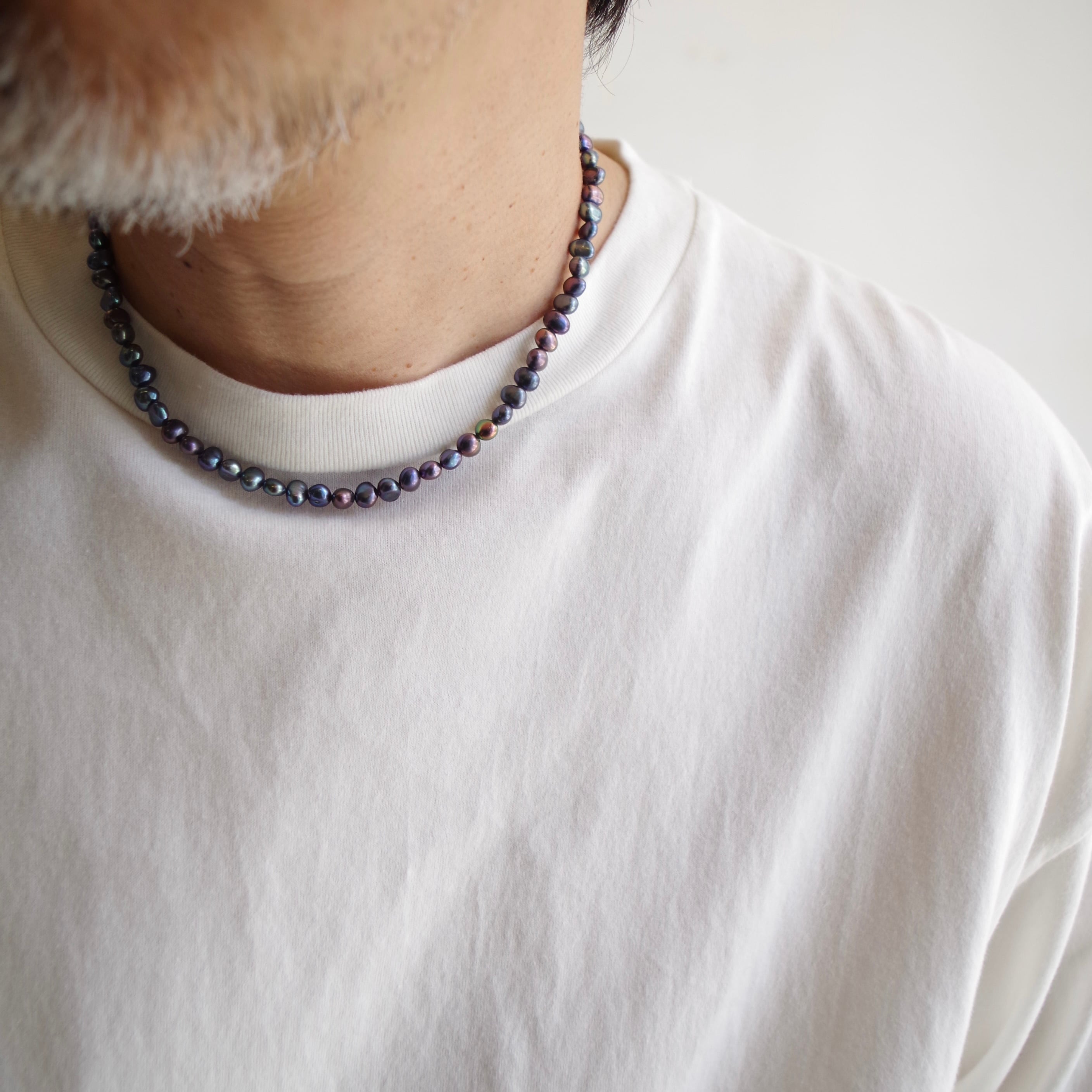UNFirst ネックレス 黒 one f. Black Pearl Necklace | 1F Store