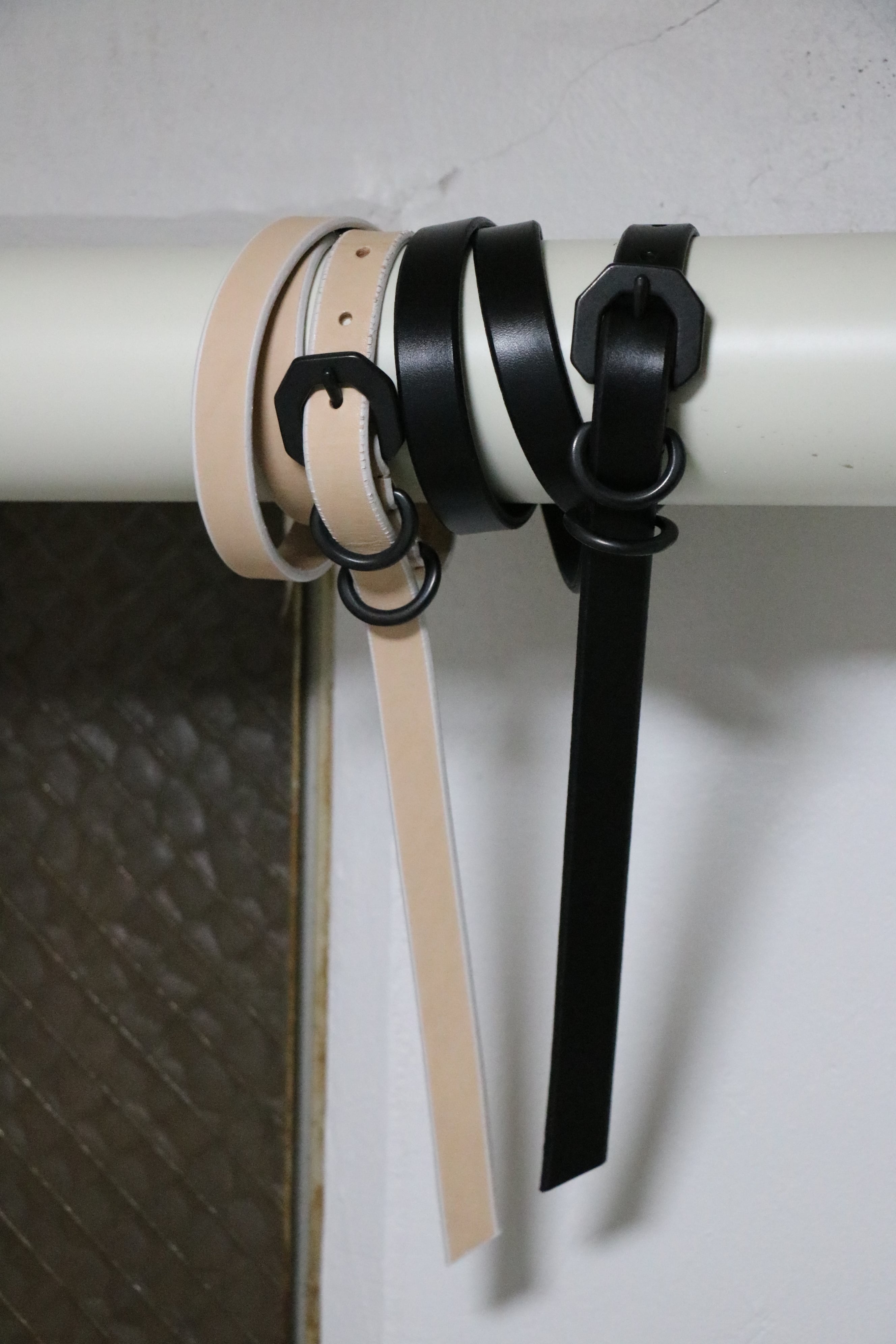 Ancellm / NARROW LEATHER BELT / ANC-GD04 / アンセルム ナローレザー