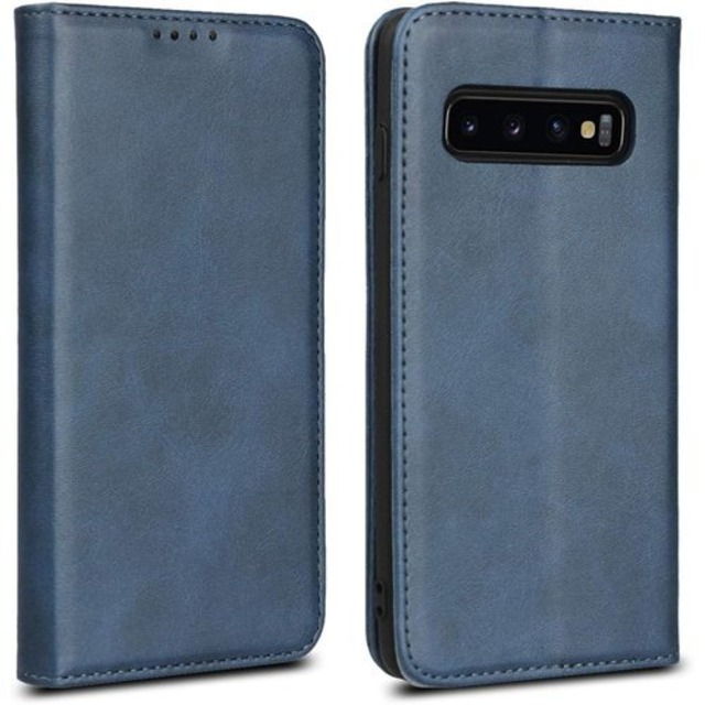 Galaxy S10 ケース 手帳型 SC-03L 対応 エス10 カバー サムスン ギャラクシー S 10 スマホケース 携帯カバー 手帳型 カバー 財布 適用 case iCovercase 内蔵マグネット 携帯カバー カードポケット カード入れ スタンド機能 シンプル カバー 落ち着いた色 スマホ 保護 レトロ ネイビー 242