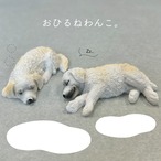 【 おひるね わんこ 】オブジェ 犬 ドッグ お昼寝 おやすみ 立体 リアル レジン 手のひらサイズ 置物 インテリア ペット 動物 犬好き ゴールデン レトリバー ラブラドール トイプー アニマル デスク アイテム 雑貨 癒し かわいい