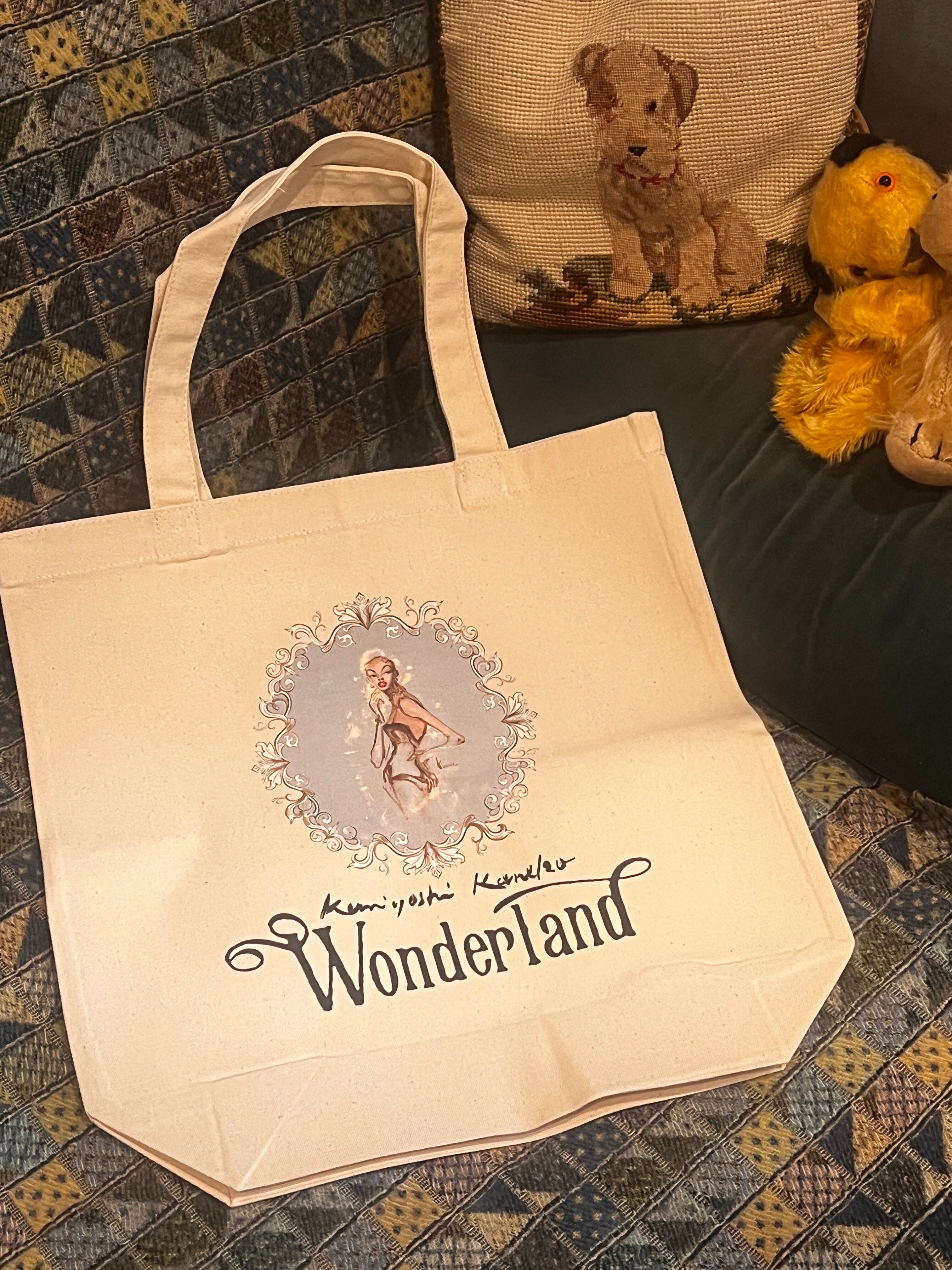 New ! 【受注】トートバッグ| 金子國義×Wonderland コラボ「Alice