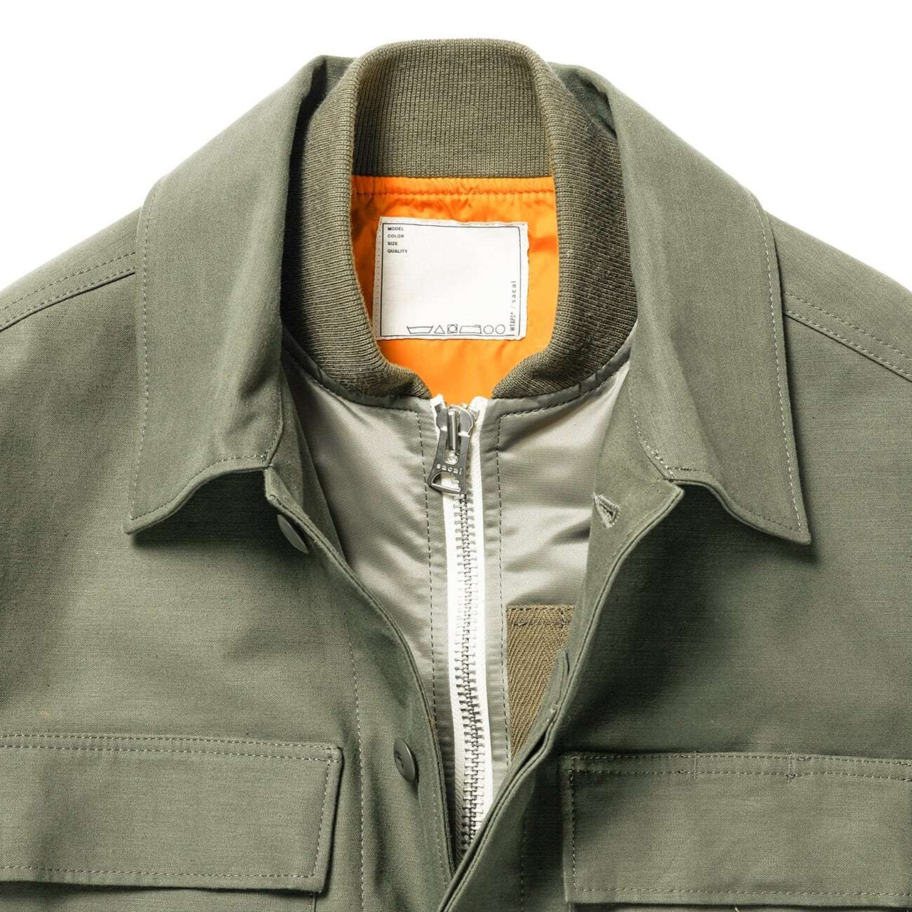 Cotton Back Satin Jacket 02 / JACKET / COTTON. BACK SATIN. SACAI 
