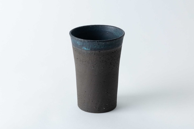 <大地シリーズ> Cup_玄土_常盤色