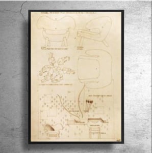 建築家『フィン・ユール』デンマーク現代美術館制作ポスター