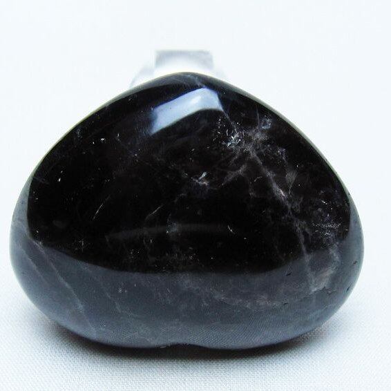 モリオン 置物 ハート 黒水晶 一点物 145-1976