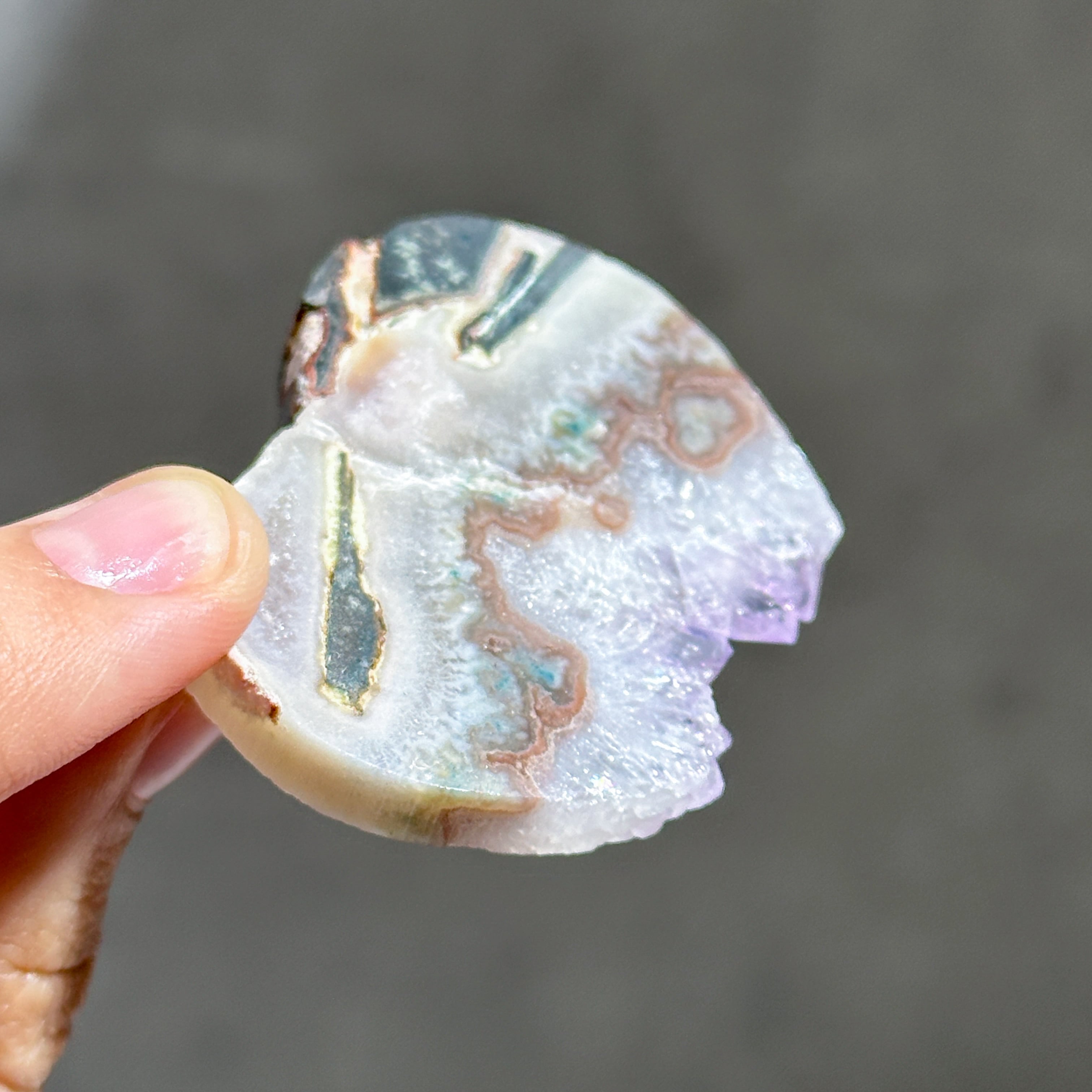 アゲート×アメジスト ハート81◇ Agate× Amethyst ◇天然石・鉱物