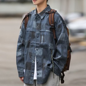 Marble Blue Patch Shirt [1328]