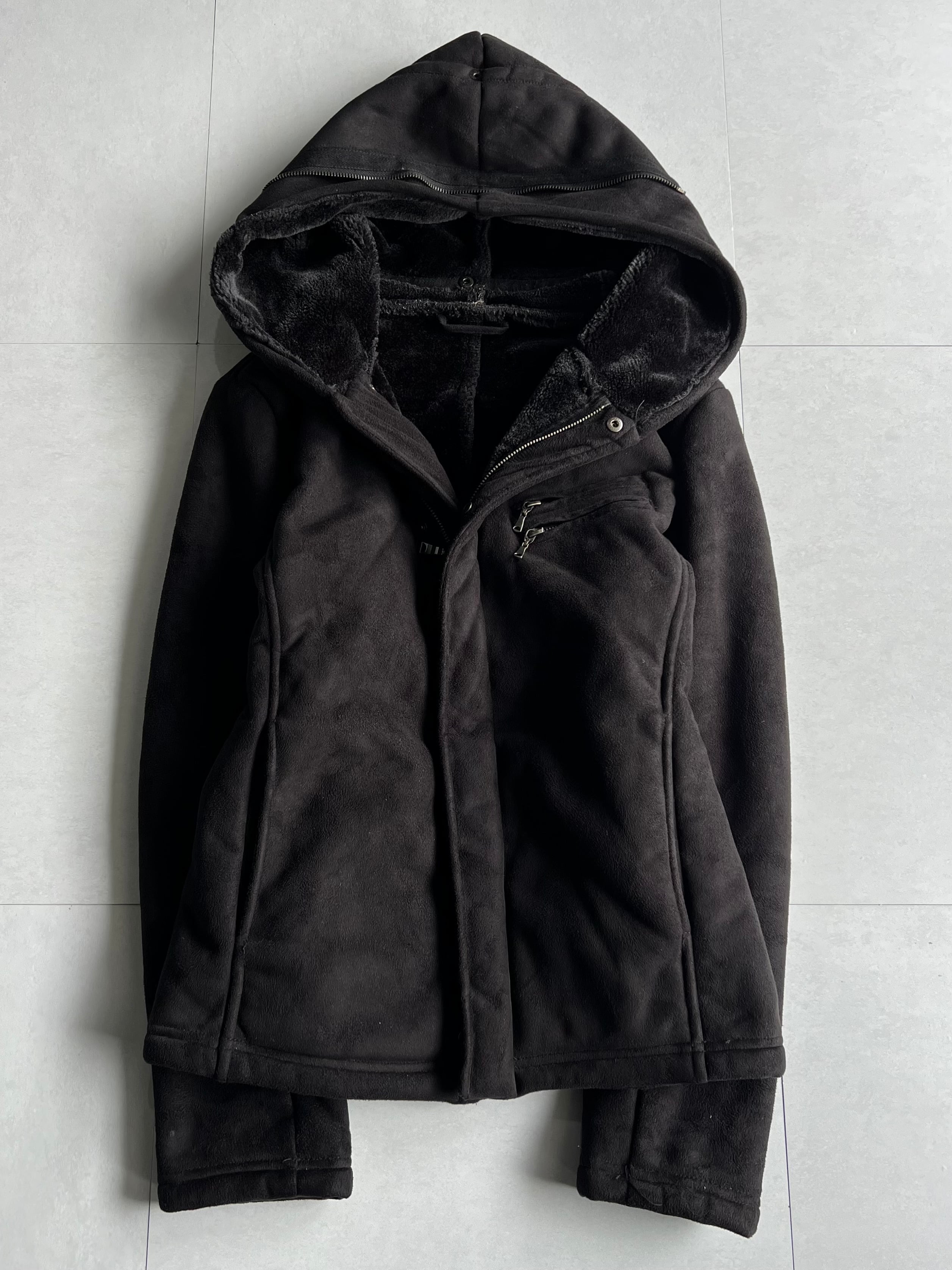 "semantic design" Gimmick Hoodie Boa Jacket