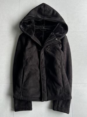 "semantic design" Gimmick Hoodie Boa Jacket