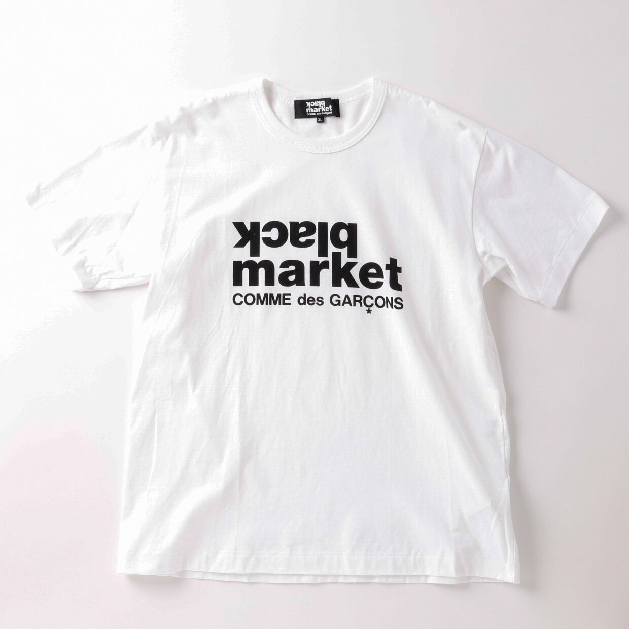 未使用】COMME des GARCONS black market big size Teeshirt made in  