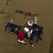 イタリア製 ICEBERG アイスバーグ 半袖 スウェット ポロシャツ サイズ S /カーキ系/ビンテージ