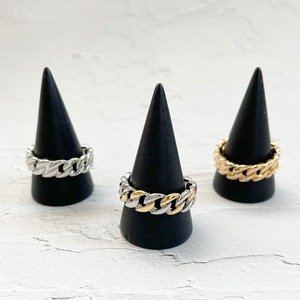 Bicolor Chain Ring〈S925〉