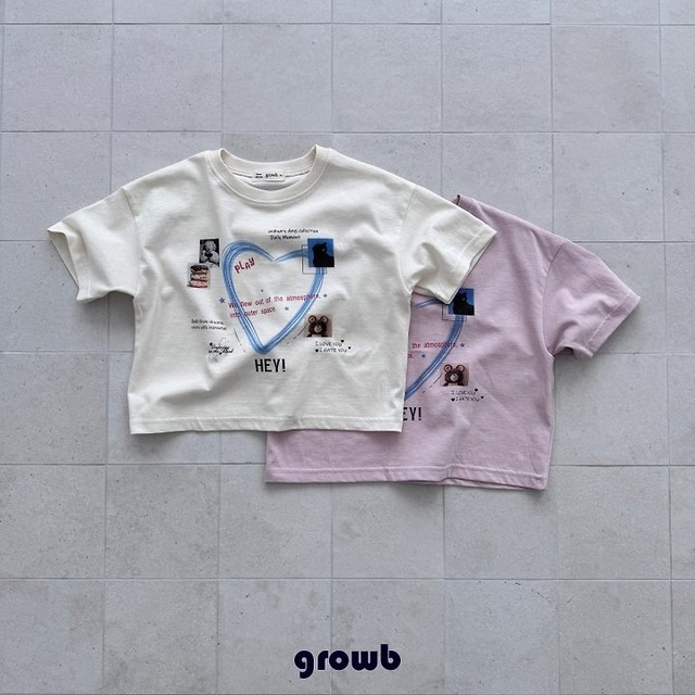 韓国子供服 / growb / スペース Tシャツ / 秋服 *XS~JM*