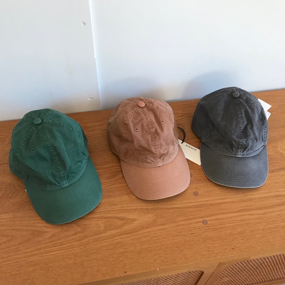 AURALEE/オーラリー・PRODUCT DYED FINX CHINO CAP MADE BY