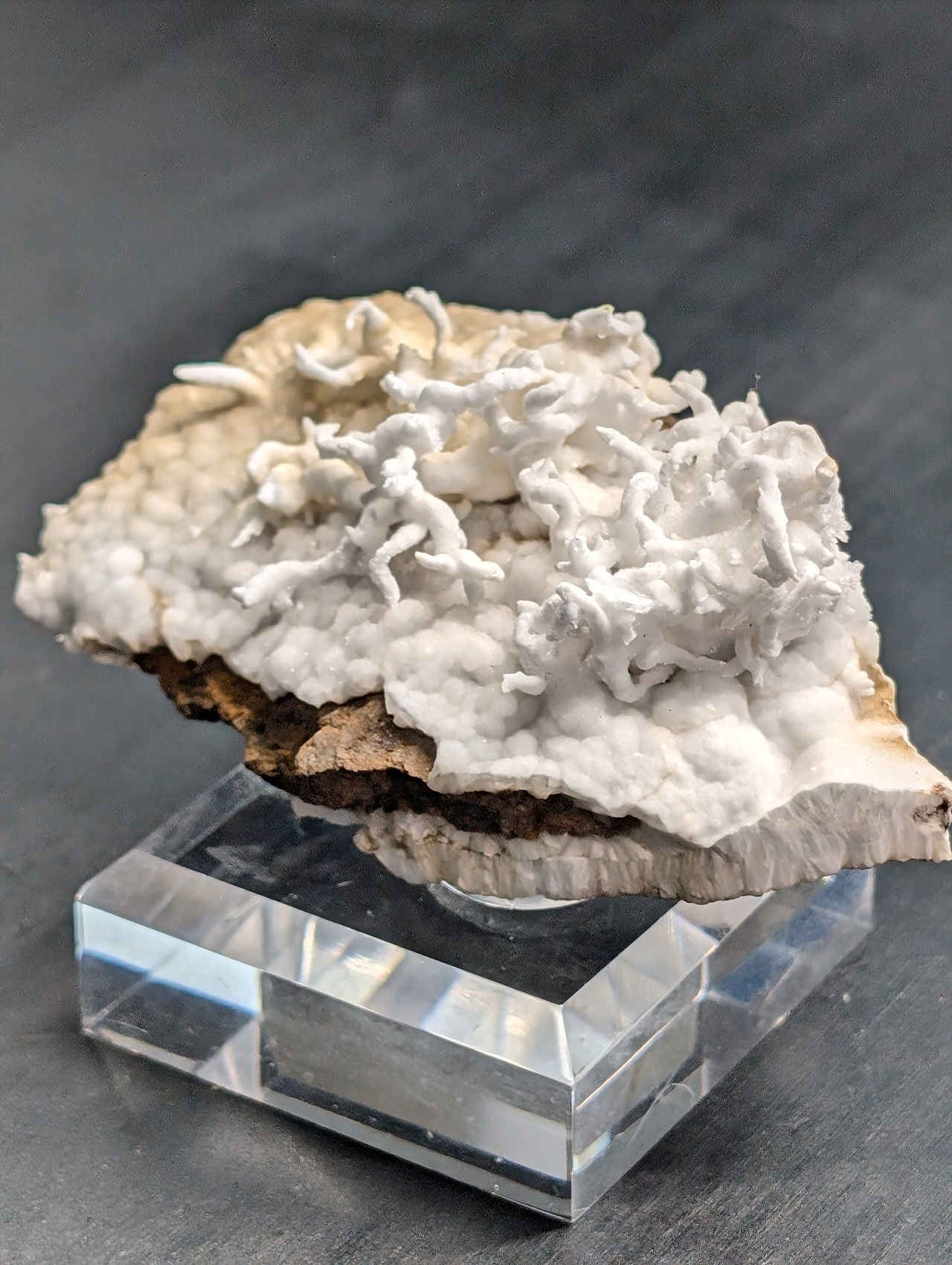 アラゴナイト  Styrian Erzberg, Eisenerz, Leoben District, Styria, Austria   AR73101026