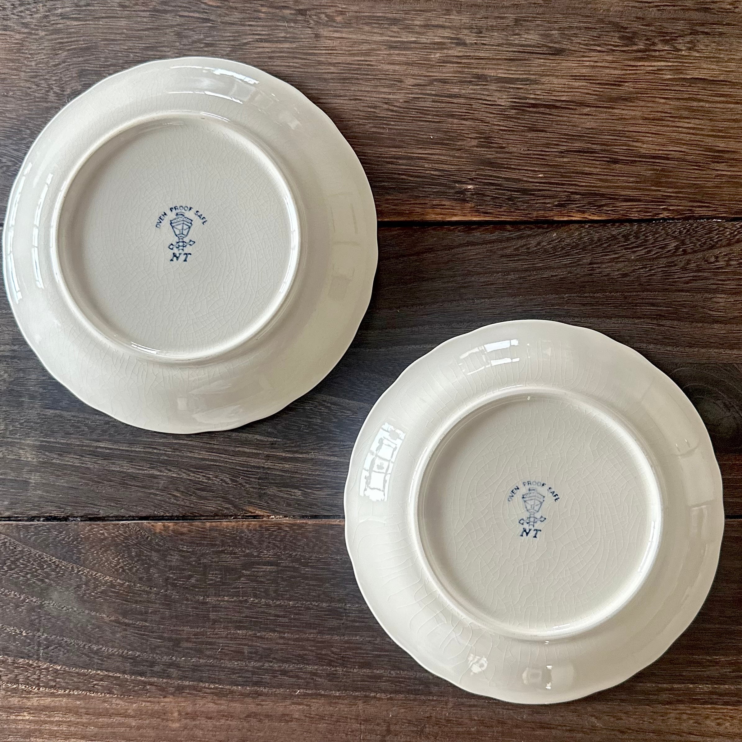 USED品 日本陶器 noritake ノリタケ ガス燈 街灯 皿 プレート 2枚