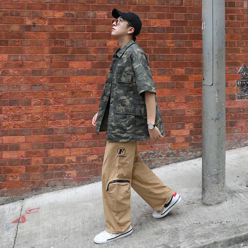 全2色 シャツ 迷彩 半袖 カジュアル シンプル 羽織 おしゃれ | WSCORE