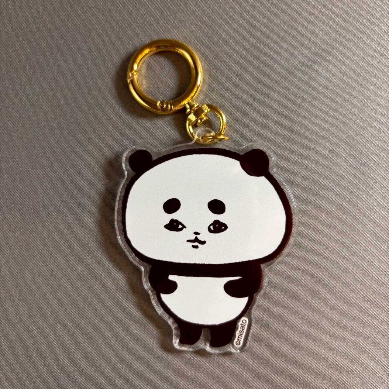 まゆまろパンダ】アクリルキーホルダー | イラストレーターmisatoのSHOP