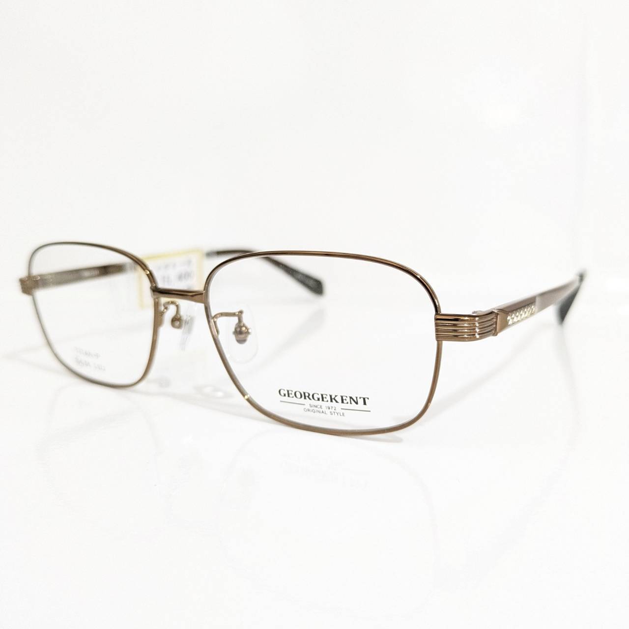 【GEORGEKENT】スクエアメタルフレーム アンティークゴールド