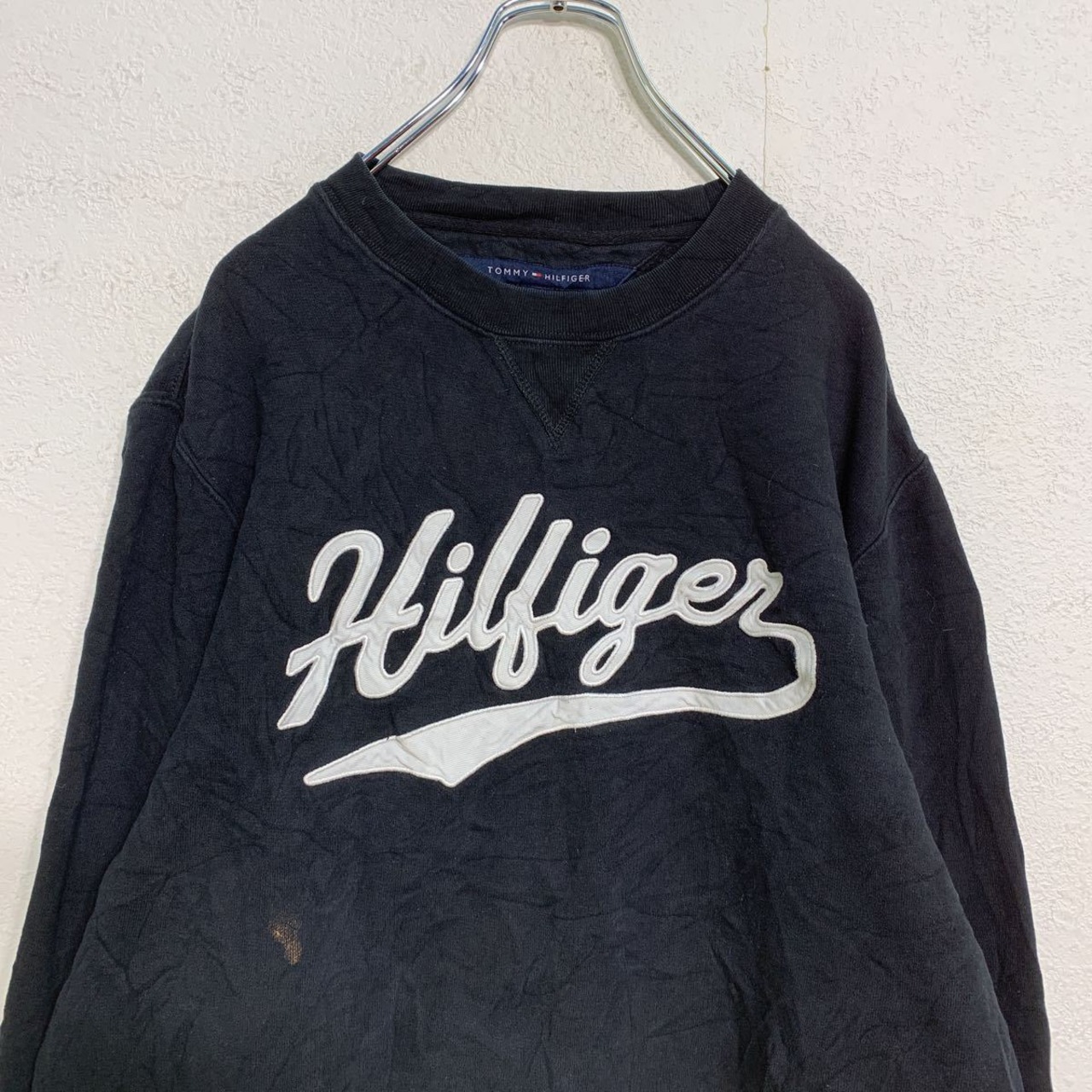 TOMMY HILFIGER スウェットトレーナー M ブラック トミーヒルフィガー 