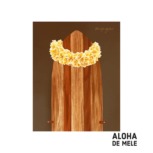 11×14inch アート  / ALOHA DE MELE