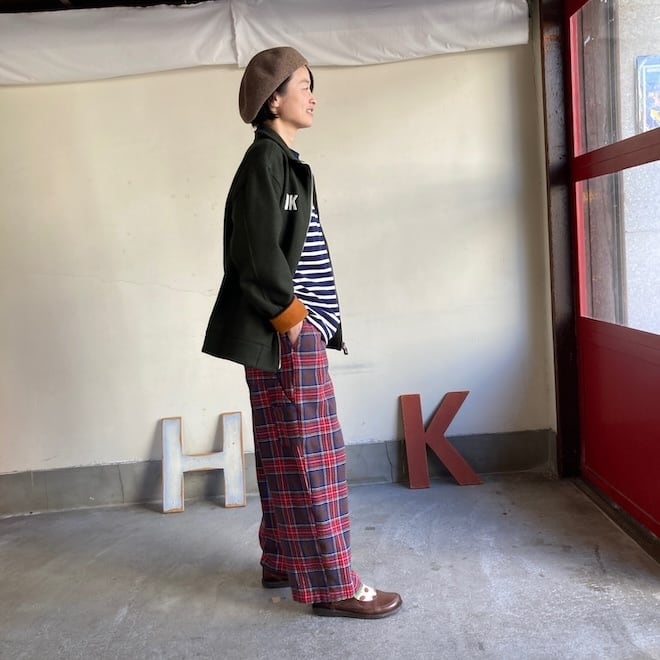 アルピーノポケットパンツ Girl's タータンチェック 53P106 サイズM