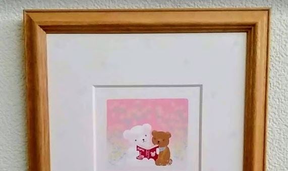 親子　額縁入り　絵画　by M.Onishi 346db3f85ede9f39ec480468f2353e