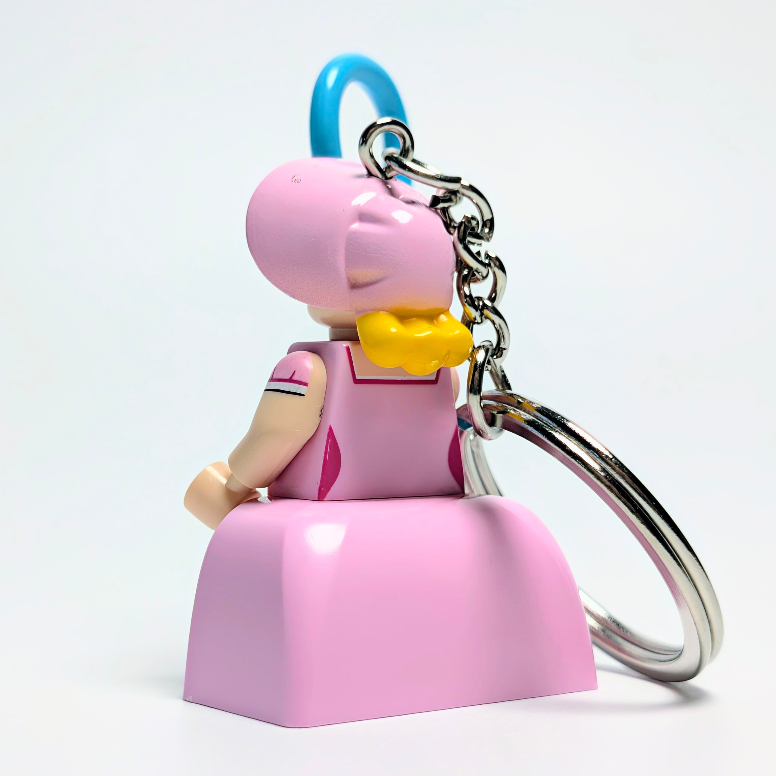 ★ブロックフィギュアキーホルダー★【トイ・ストーリー TOY STORY4 / 5 】 Bo Peep ボー・ピープ PINKフリルドレスver. / トイストーリー〚アメリカン雑貨 アメトイ〛