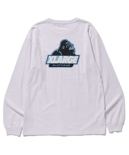XLARGE (エクストララージ)  OLD OGロゴプリント ロングスリーブTシャツ WHITE (ホワイト)
