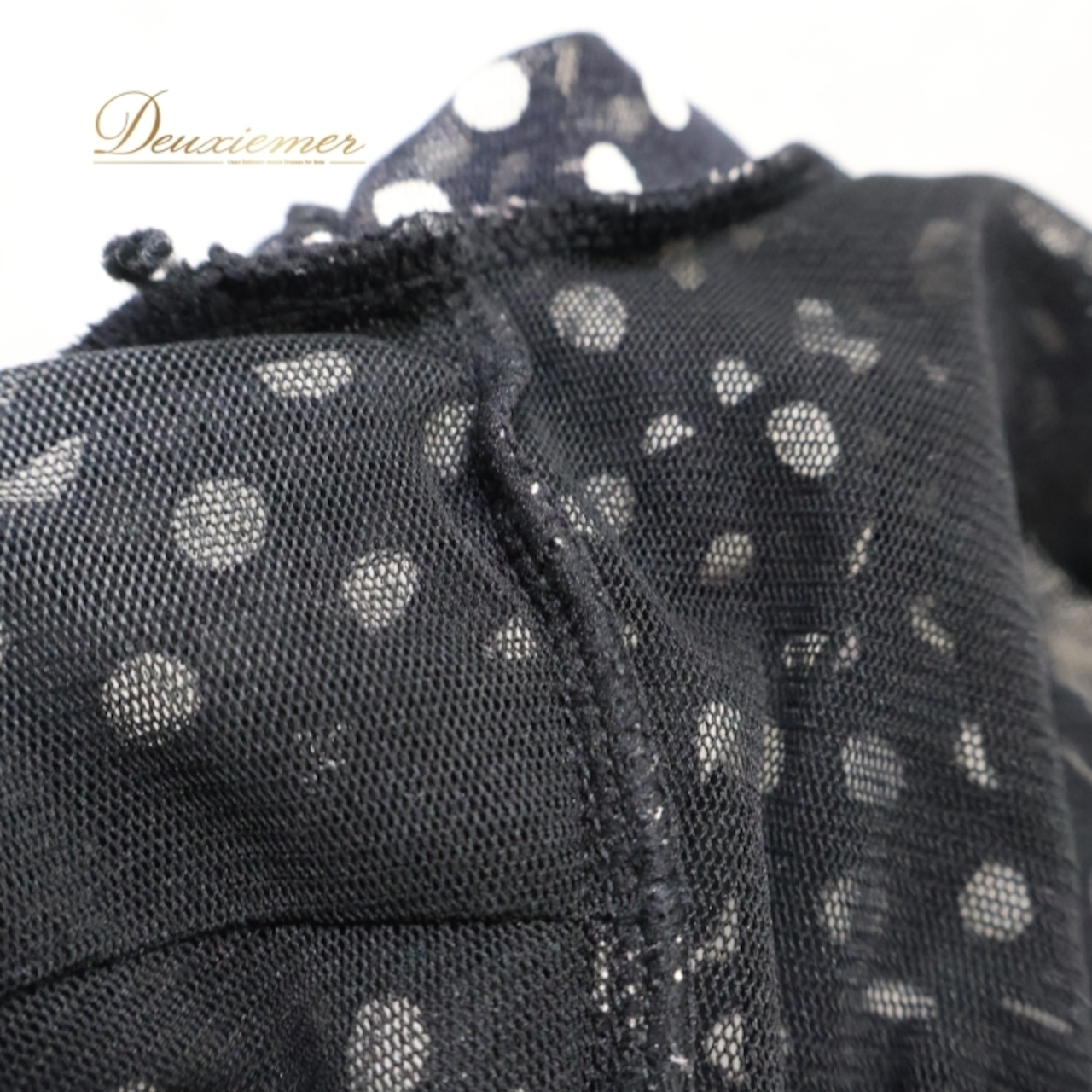 社交ダンス 衣装 トップス ブラウス ブラック系 チャコットロイヤルダンス Chacott ROYAL DANCE 日本製 黒 白 ドット柄 水玉 練習 レッスン 伸縮 ストレッチ かわいい ダンス衣装 イベント ステージ リボン ホワイト系