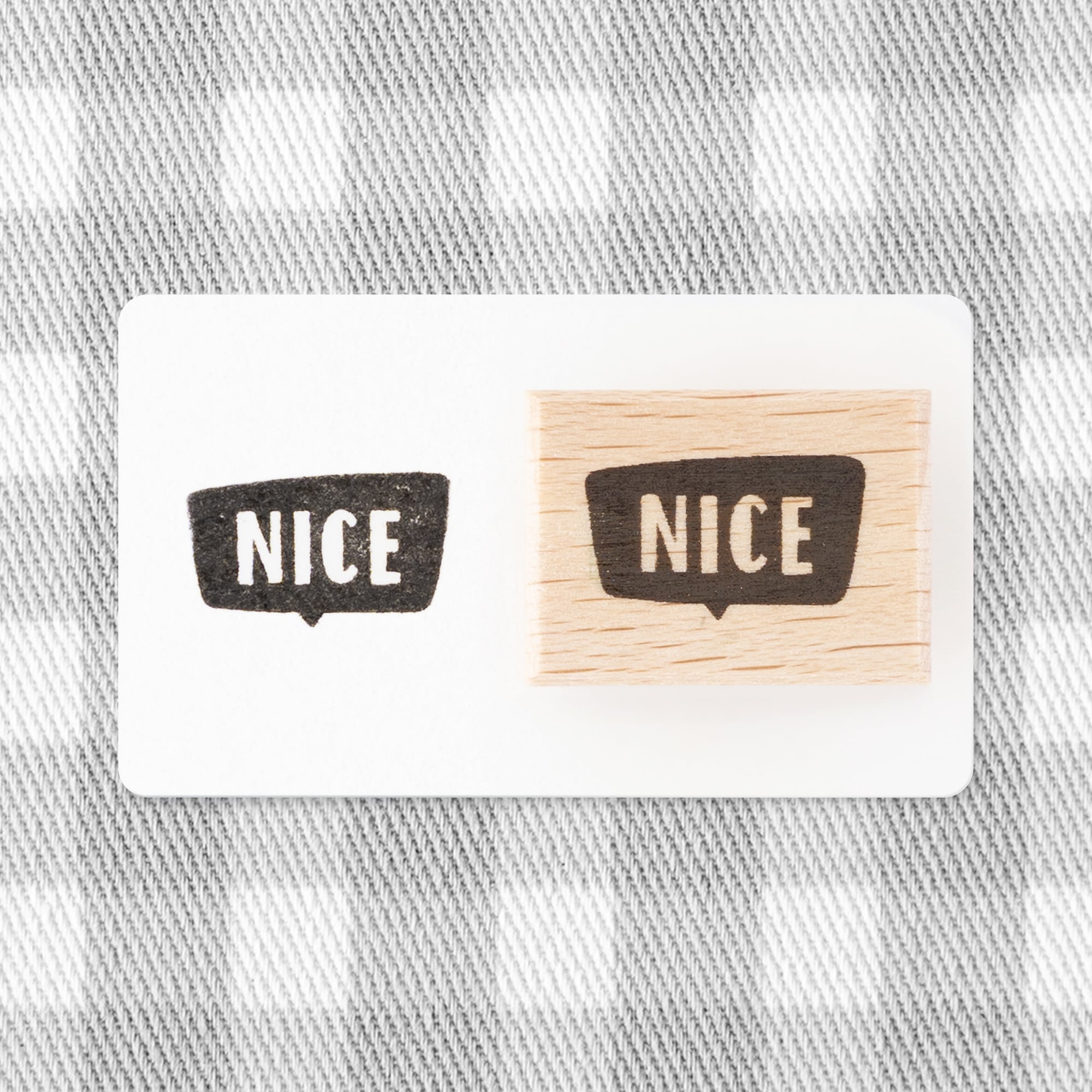 【吹き出しの文字】NICE | はんこ