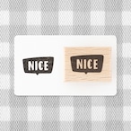 【吹き出しの文字】NICE | はんこ