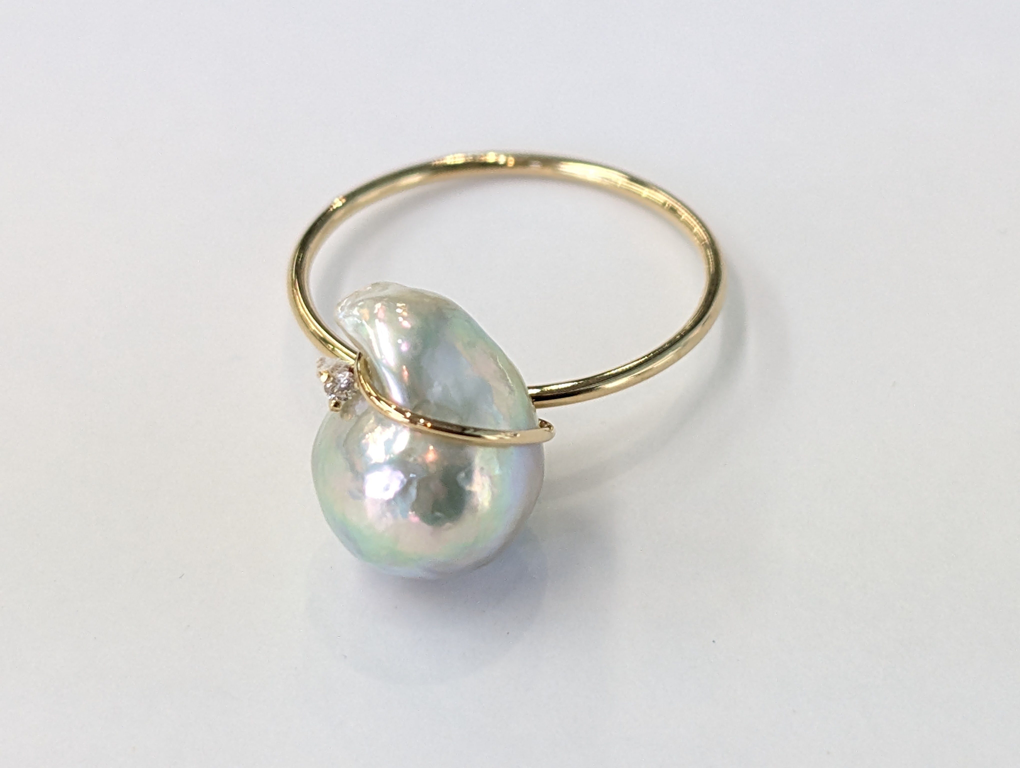 アコヤ真珠 バロック形 リング | 伊勢志摩の真珠専門店｜ムツミ商会